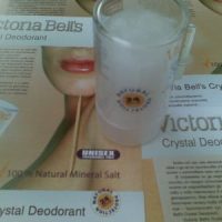 "Victoria Bell’s Crystal Deodorant" - кристален дезодорант с 24 часово действие - срещу изпотяване и неприятни миризми!