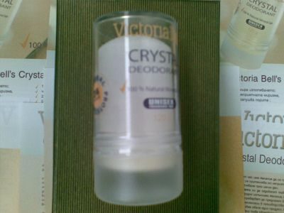 "Victoria Bell’s Crystal Deodorant" - кристален дезодорант с 24 часово действие - срещу изпотяване и неприятни миризми!