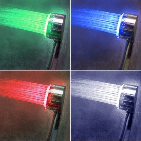 СВЕТЕЩА LED ДУШ СЛУШАЛКА 3 ЦВЯТА С 12 ДИОДА - 21лв.