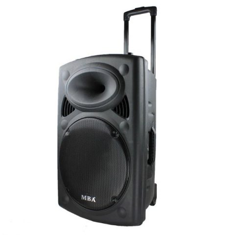 "MBA F-12A" - КАРАОКЕ ТОНКОЛОНА С FM ТУНЕР, BLUETOOTH, БЕЗЖИЧЕН МИКРОФОН, ДИСТАНЦИОННО, ВГРАДЕН АКУМУЛАТОР и MP3 - ОТ SD КАРТА ИЛИ ФЛАШКА